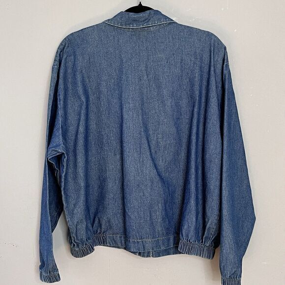 Teddi Women’s Vintage Denim Embroidered Jacket Size XL Mother Pearl Buttons - Picture 2 of 11